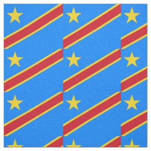 Congo Kinshasa Flag Fabric