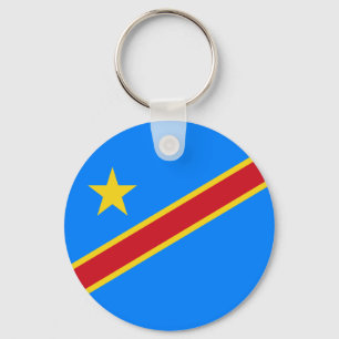 Congo Kinshasa Flag Key Ring