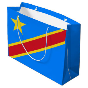 Congo Kinshasa Flag Large Gift Bag