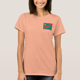 Congo-Kinshasa Flag + Map T-Shirt