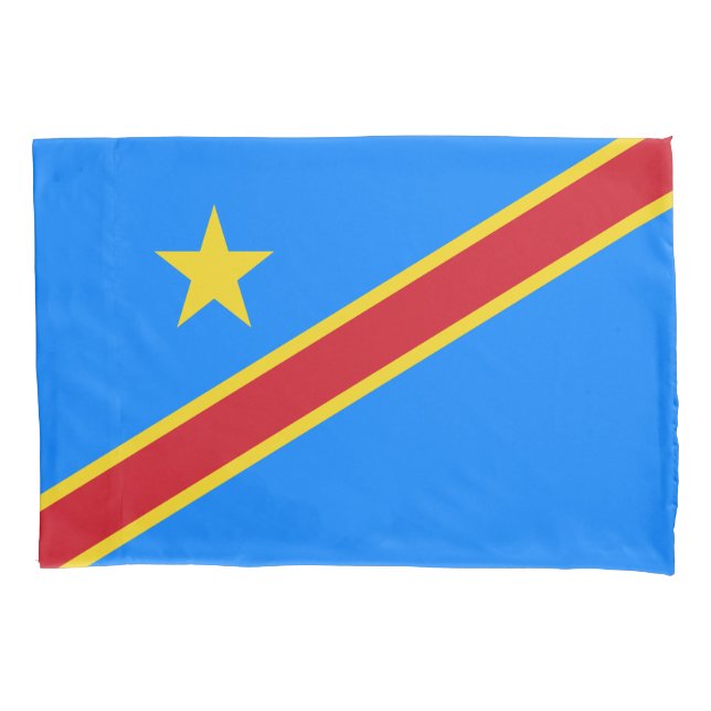 Congo Kinshasa Flag Pillowcase (Front)