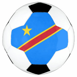 Congo Kinshasa Flag Soccer Ball