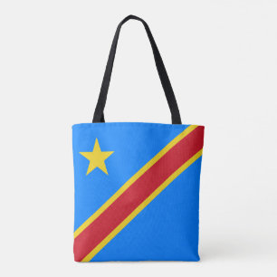 Congo Kinshasa Flag Tote Bag