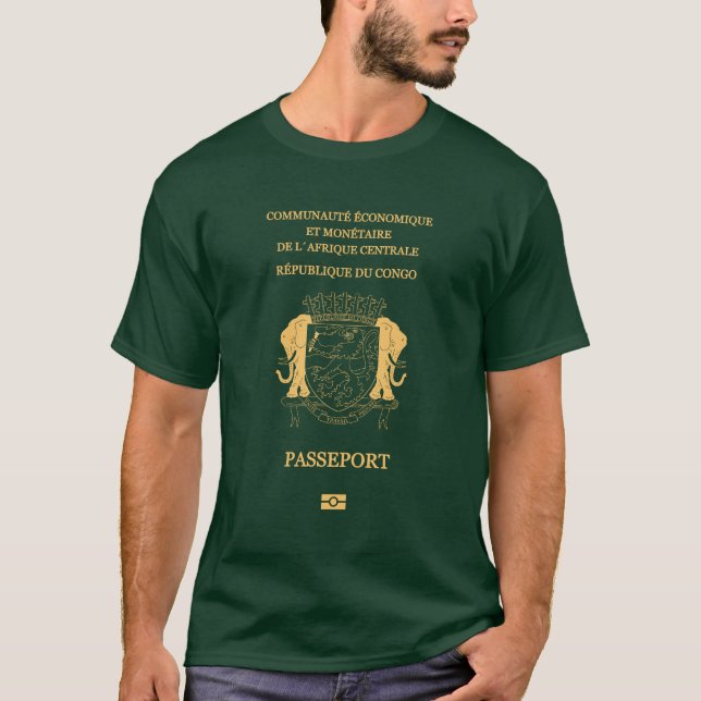 Congo passport cover T-Shirt (Front)