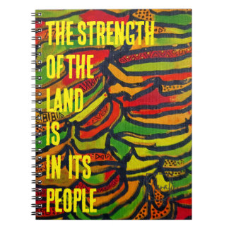 Congo print the strengh of the land notebook