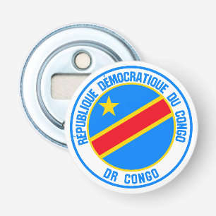 Congo  Round Emblem Bottle Opener