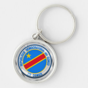 Congo  Round Emblem Key Ring