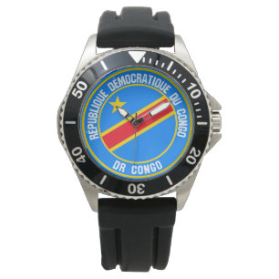 Congo Round Emblem Watch
