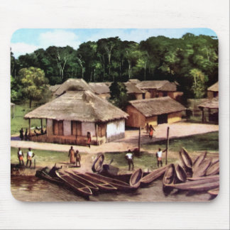 Congo village mouse pad
