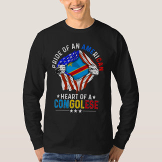 Congolese American America Pride Foreign Country C T-Shirt