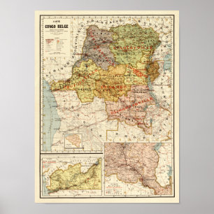 CongoPanoramic MapCongo Poster