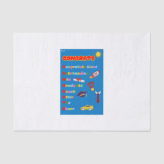 Congrats Acronym Graduate Boys Wrapping Tissue Paper