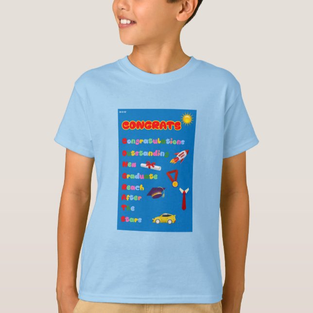 Congrats Acronym Tee for boys (Front)