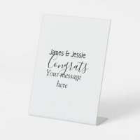 Congrats add name message wedding newly wed couple