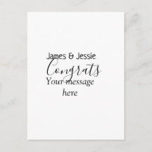 Congrats add name message wedding newly wed couple