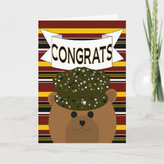 Congrats Army Soldier Hero Card