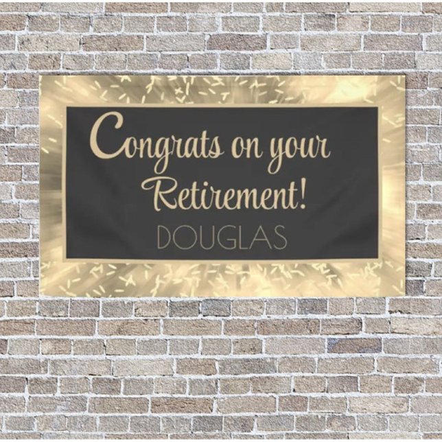Congrats!! Bright, Custom Retirement Banner (Creator Uploaded)