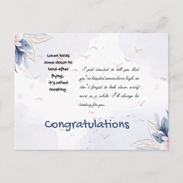 Congrats card (Front)