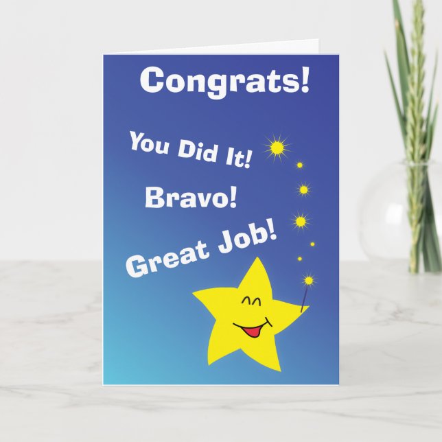 Congrats! Card (Front)