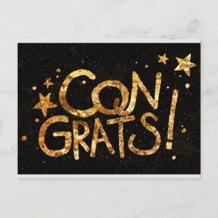 Congrats! celebration postcard