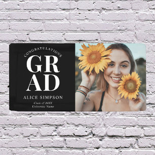 Congrats  Chic Photo Graduation Banner