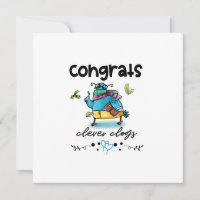 Congrats Clever Clogs Cartoon Pigeon Humour