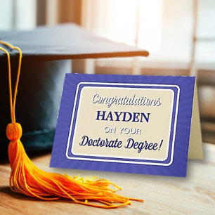 Congrats! Doctorate Degree Graduation card