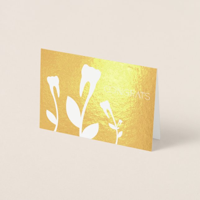CONGRATS flowering teeth Foil Card (Front)