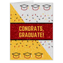 Congrats Glitter Graduation Giant