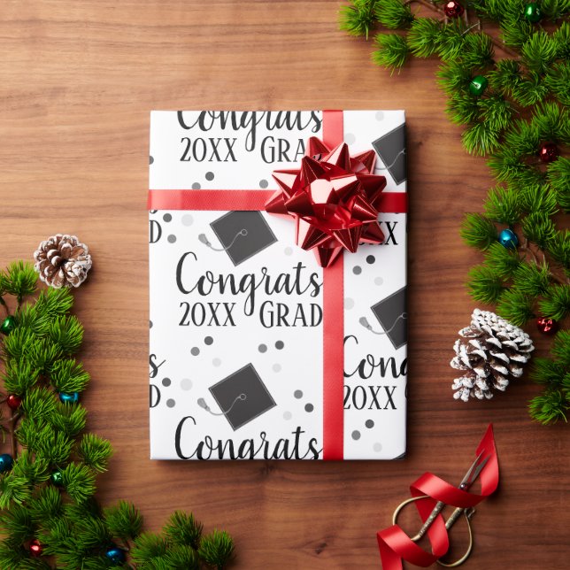 Congrats Grad 2024 Wrapping Paper (Holiday Gift)