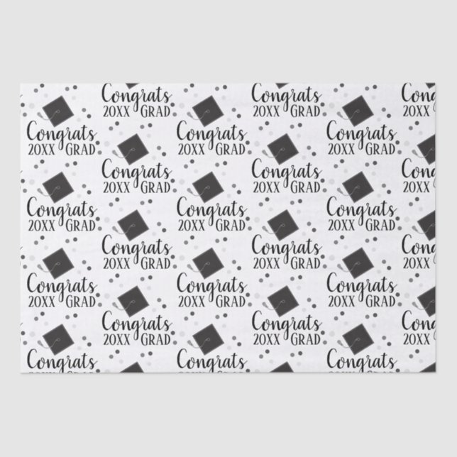 Congrats Grad 2024 Wrapping Paper (Front)
