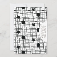 Congrats Grad Abstract Monochrome Stars