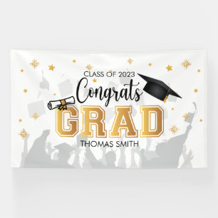 Congrats GRAD banner backdrop graduation