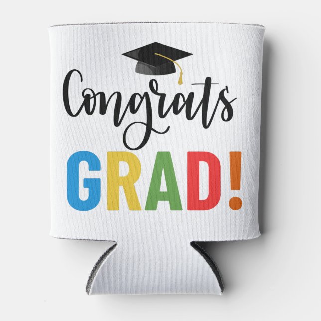 Congrats Grad Can Cooler (Front)