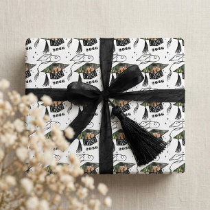 Congrats Grad Cap Photo Personalized Class of 2026 Wrapping Paper