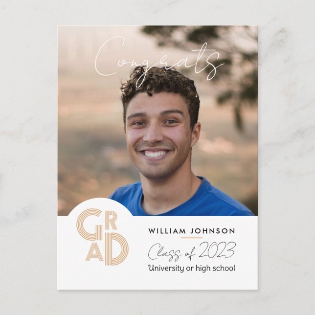Congrats Grad Class of 2023 Postcard (Front)