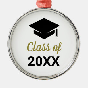 Congrats Grad Class Of Any Year Graduation Cap Metal Tree Decoration