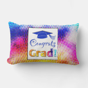 Congrats Grad Colours, Fun Lumbar Cushion