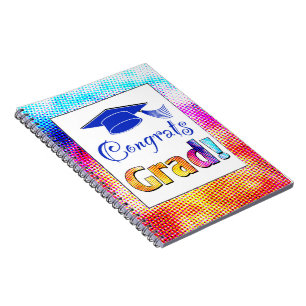 Congrats Grad Colours, Fun Spiral Notebook