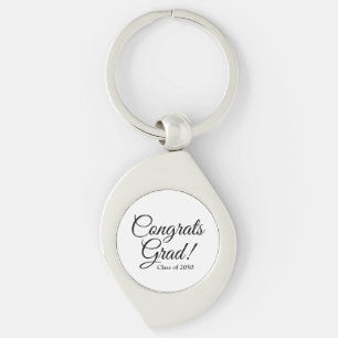 Congrats grad custom class year graduation favours key ring