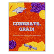 Congrats Grad Glitter Graduation Giant