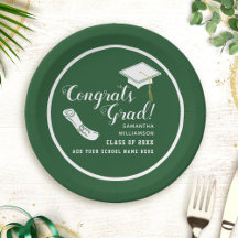 Congrats Grad Green and White Class of 2025