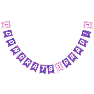 Congrats Grad! Leopard Print Graduation Bunting