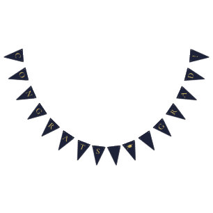 Congrats Grad Navy Blue Bunting