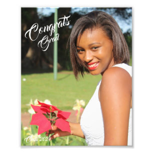 Congrats Grad Photo Graduation Photo Enlargement Print