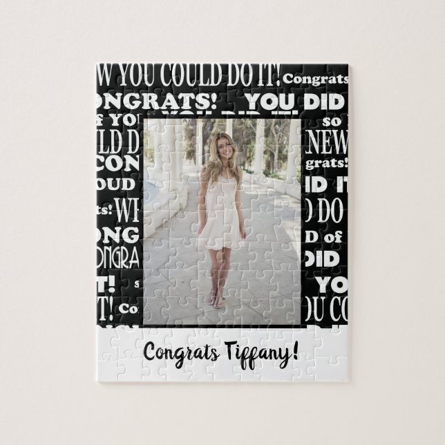 Congrats Grad Photo Jigsaw Puzzle (Vertical)