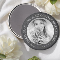 Congrats Grad Simple Modern Custom Photo