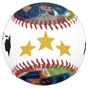 Congrats Grads Personalised Photo & Name Softball