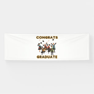 Congrats Graduate 2.5x8 Vinyl Banner