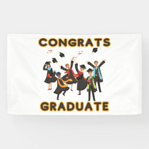 Congrats Graduate 3x5 Vinyl Banner